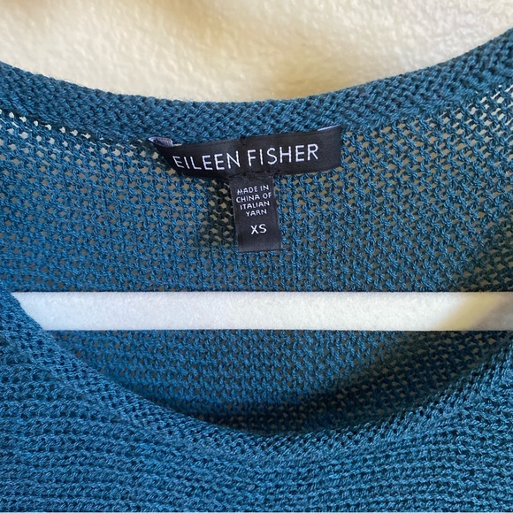 Eileen Fisher Knit Wool Short Sleeve Shirt - Picture 5 of 6